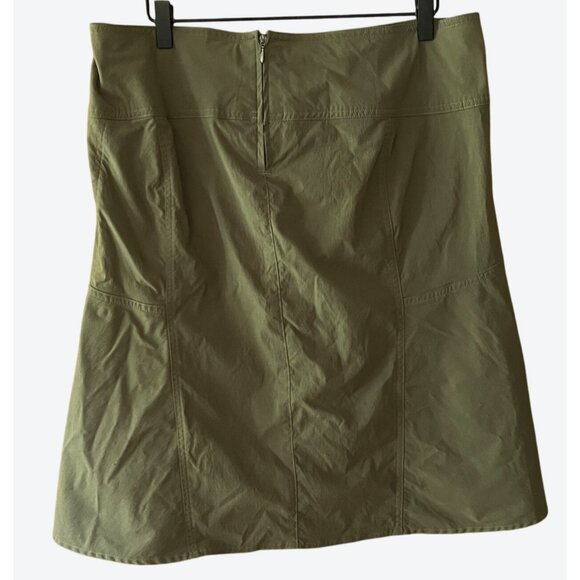 Royal Robbins Women's Size 12 Sage Green Unlined Casual Hiking Skirt Waist 34" - Picture 3 of 7